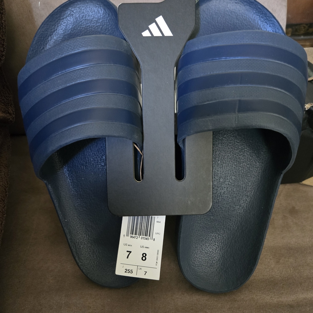 Adidas Dark Blue Slide Sandals